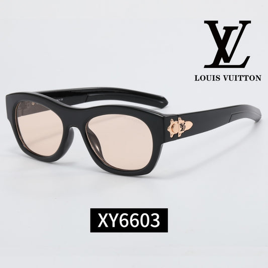 Thick Frame Cat-Eye Sunglasses with Metal Decoration XY6603