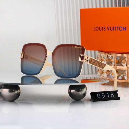 Oversized Sunglasses with Monogram Side Detail 0918