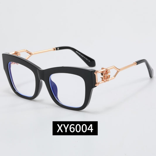 Cat-Eye Sunglasses with Metal Decorated Temples XY6004