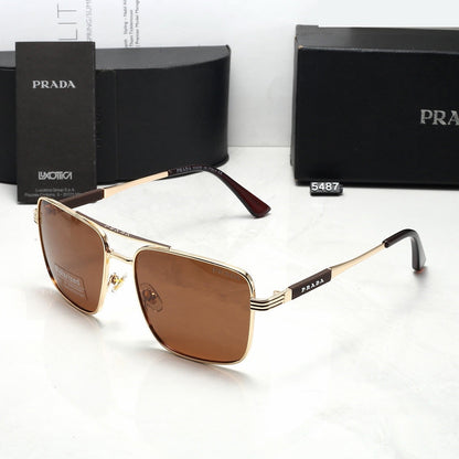 New polarized stylish casual metal sunglasses 5487