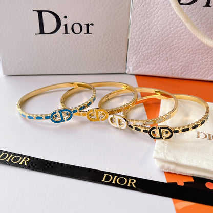 4 Color Epoxy Letter Bracelet