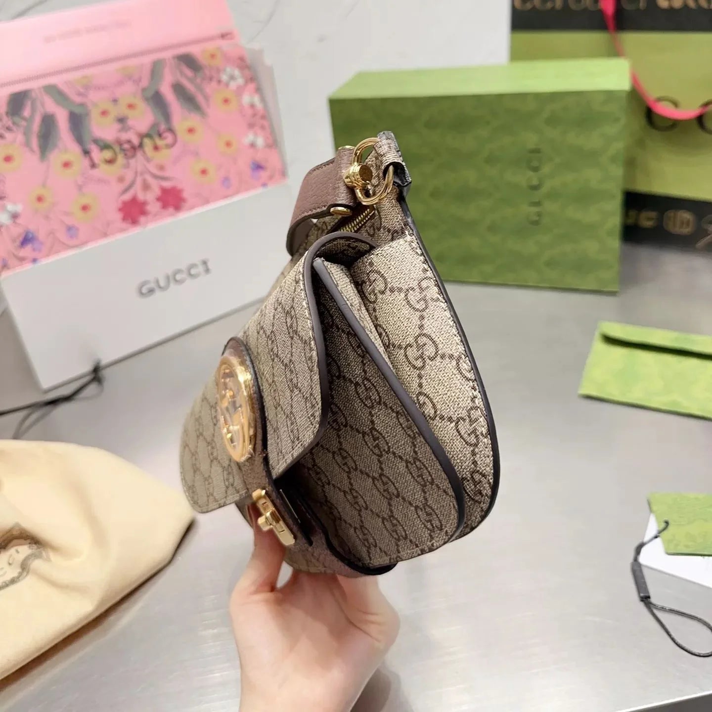 Blondie Monogram Belt Shoulder Bag