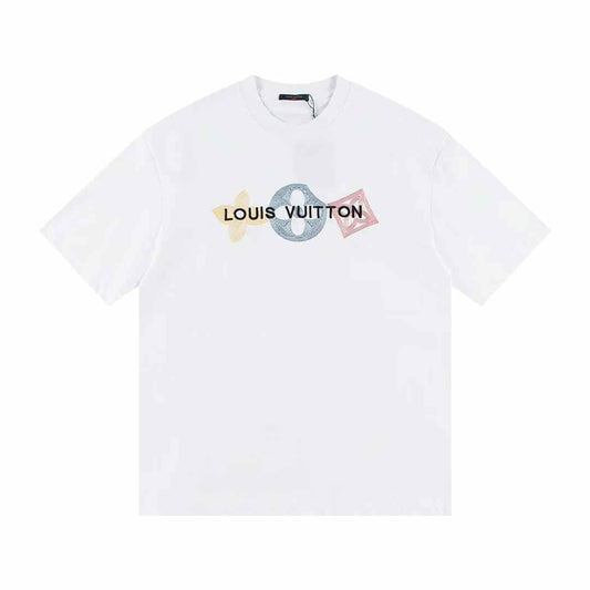 Alphabet pattern print t-shirt