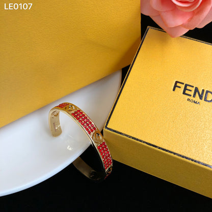 F Letter Diamond Cutout Bracelet