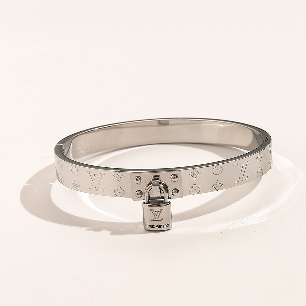 Lock Pendant Monogram Bracelet