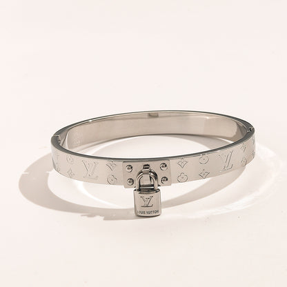 Lock Pendant Monogram Bracelet