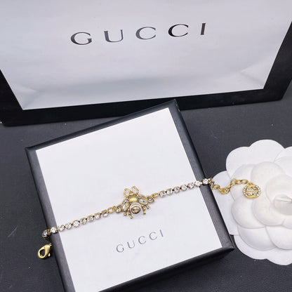 Crystal Diamond Bee Bracelet