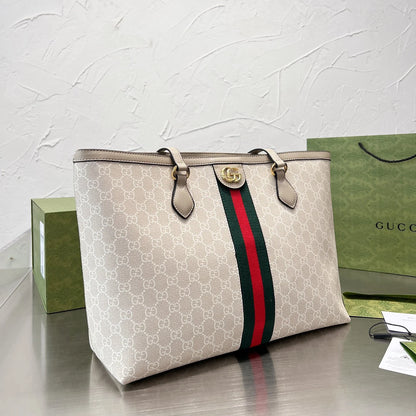 Monogram Beige Large Capacity Tote Bag