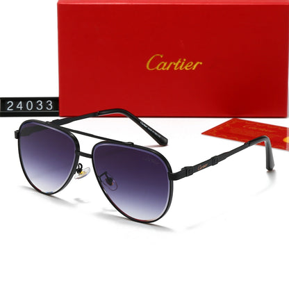 Fashion metal frame universal sunglasses 24033