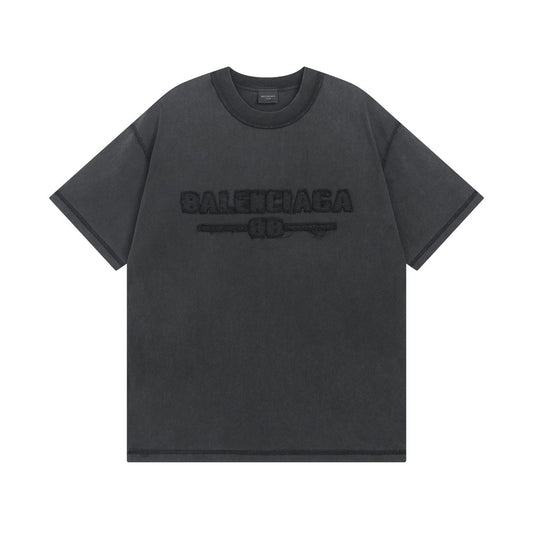 Embroidery wash t-shirt