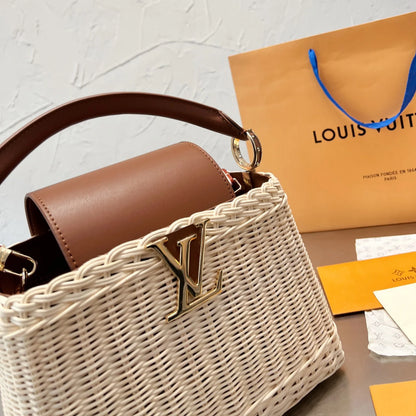 Sun Woven Tote Beach Bag