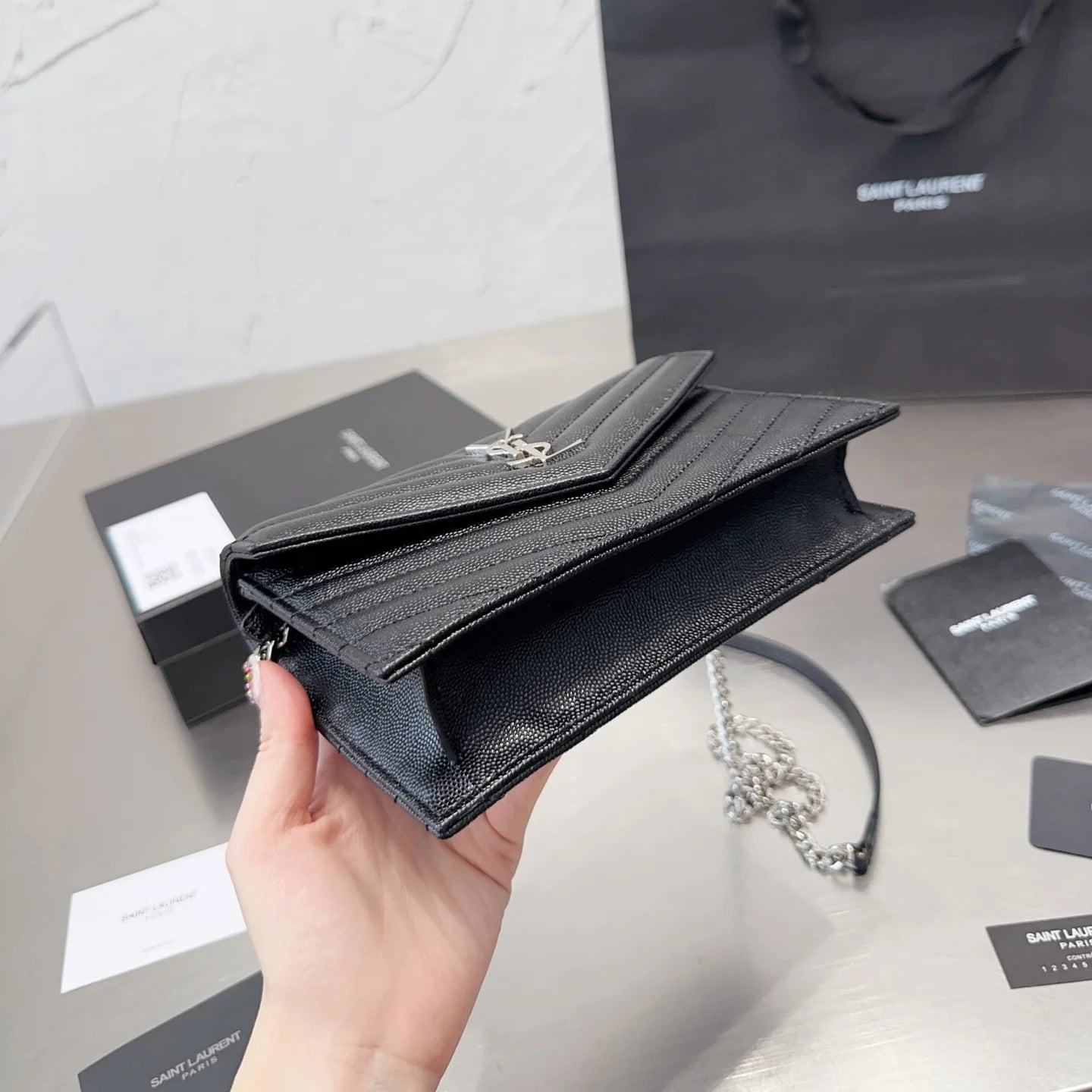 Envelope Wallet Chain Bag