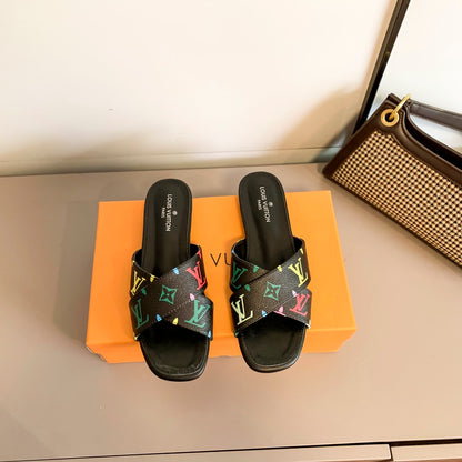 Cross Strap Flat Sandals
