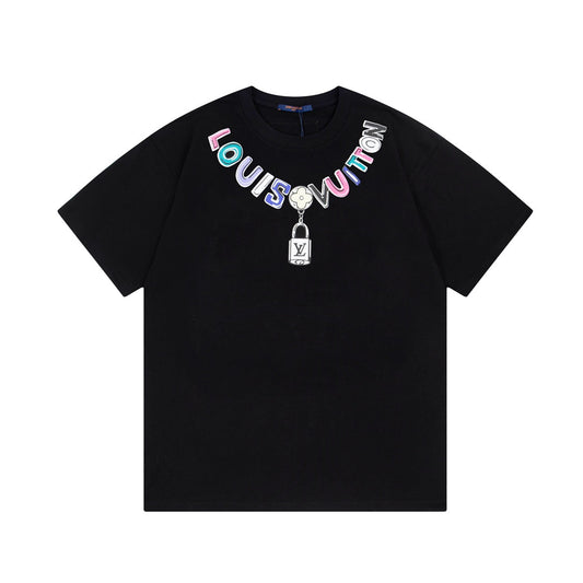 Colorful letters print t-shirt