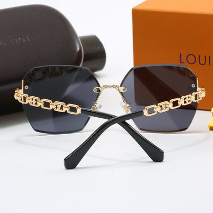 European and American style hollow metal sunglasses 3941