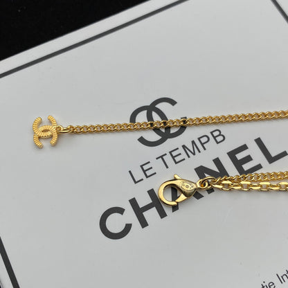 Simple Double Layer Hollow Pendant Necklace