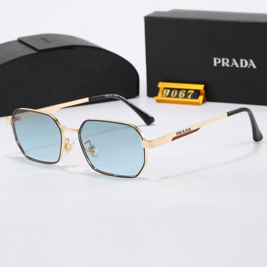 Polarized Sunglasses Metal Polygon Square Frame Sunglasses  9067