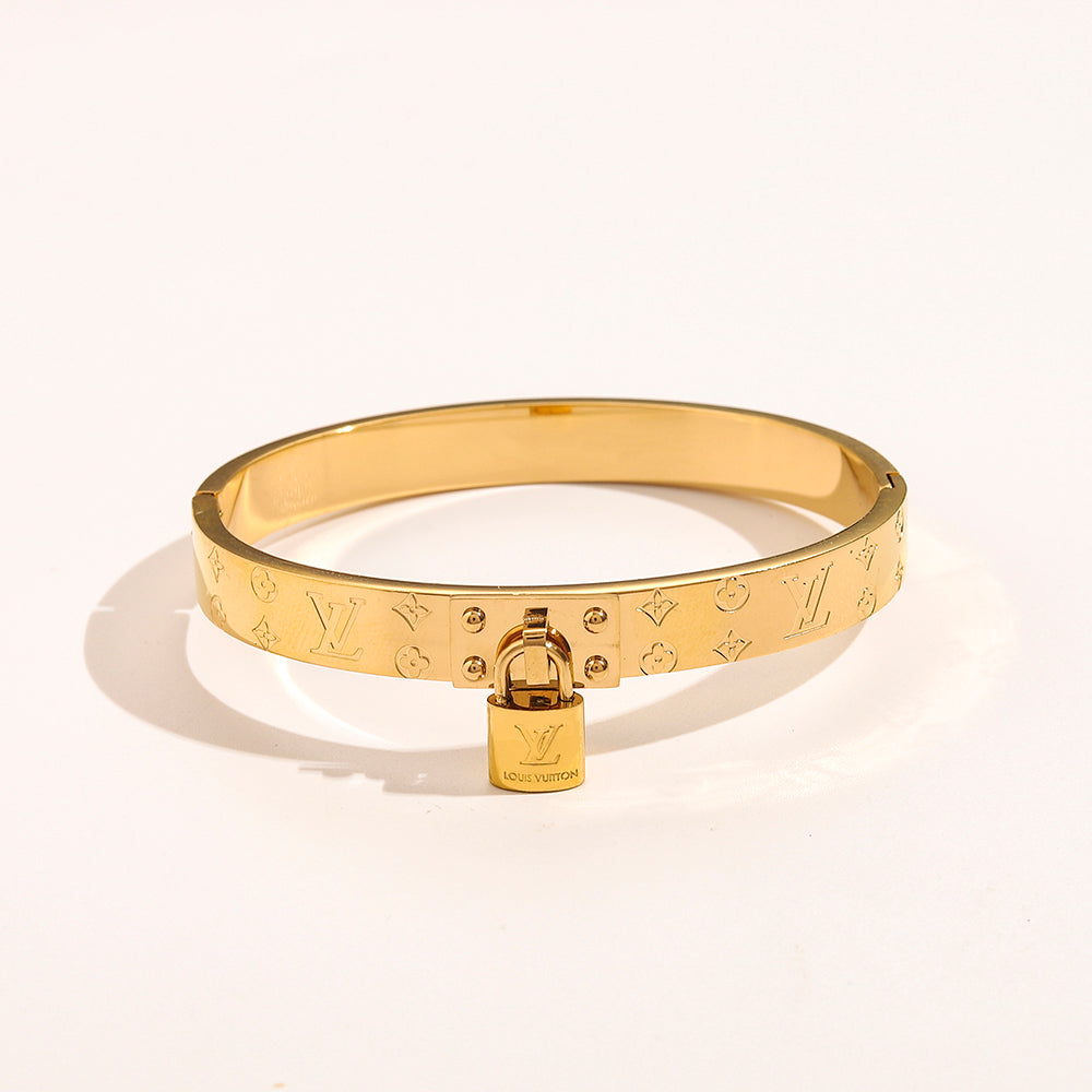 Lock Pendant Monogram Bracelet