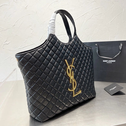 Gaby Quilted Textured Shopping Bag