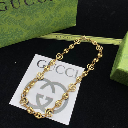 Fashion Logo Letter Stitching Necklace