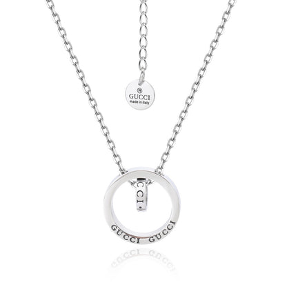 Creative Double Ring Necklace