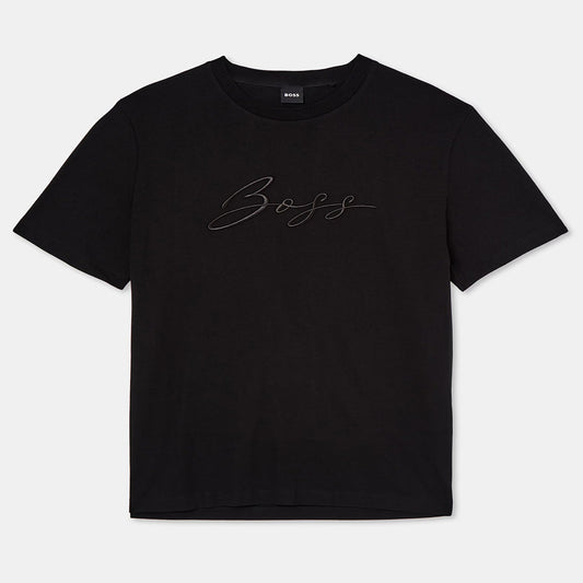 Classic Letter Embroidery Print Short Sleeve T-Shirt