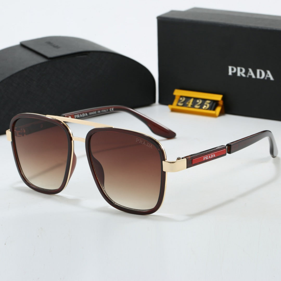 Two-tone metal sunglasses