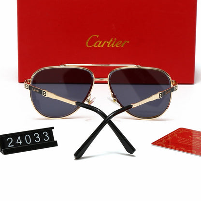 Fashion metal frame universal sunglasses 24033